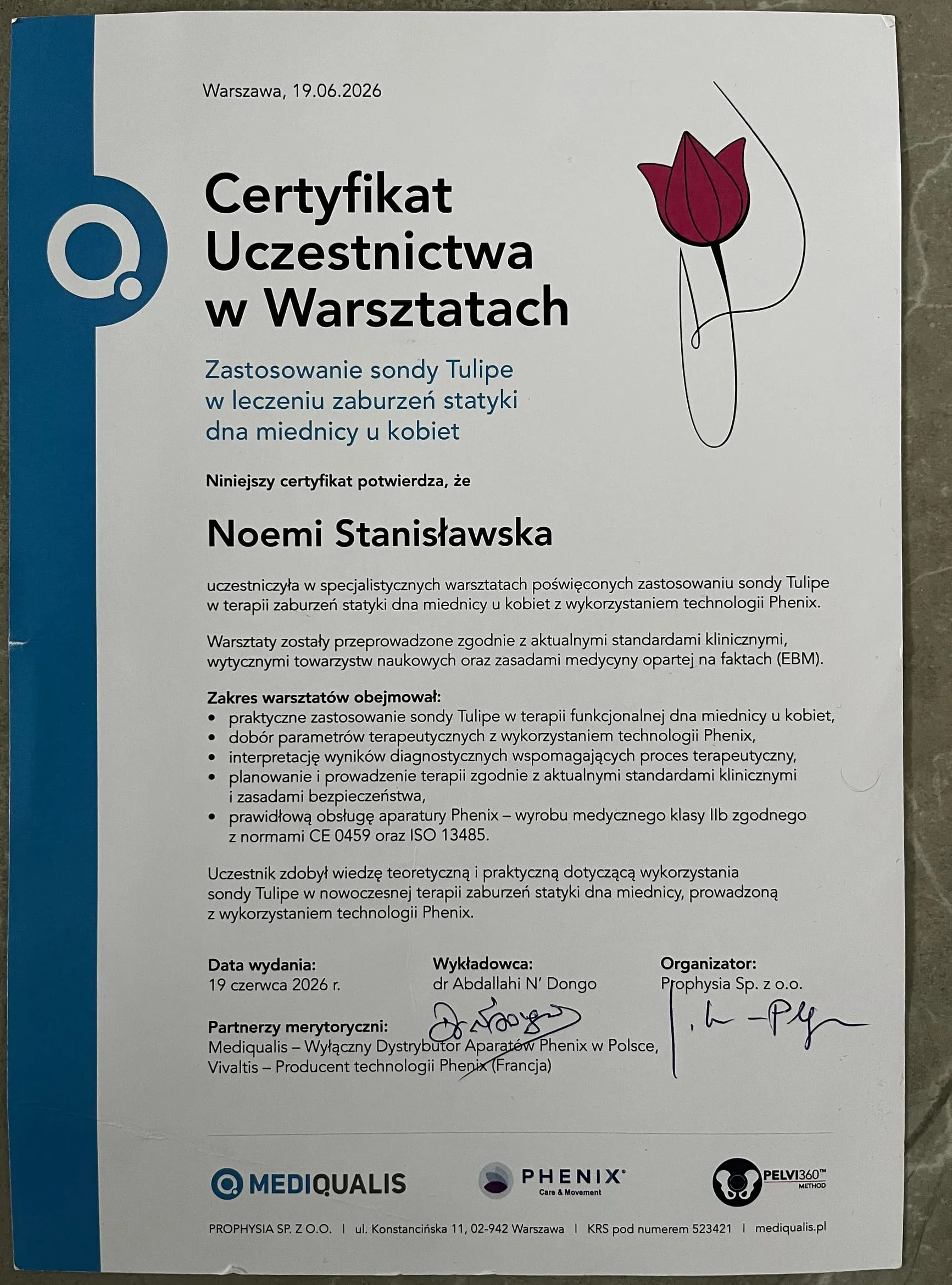 Zastosowanie sondy Tulipe w leczeniu zaburzeń statyki dna miednicy u kobiet